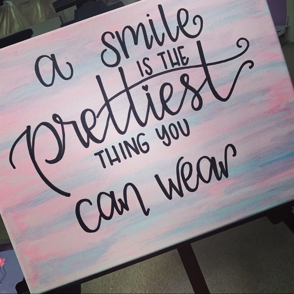 Hand painted canvas